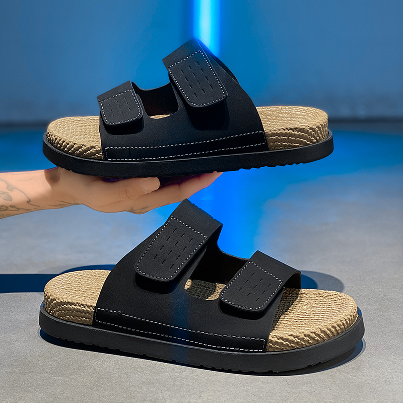 Men'S Shoes Birkenstock - รองเท้าแตะสานแบบสายเดียวสำหรับผู้ชาย รุ่นใหม่สำหรับฤดูร้อน ระบายอากาศได้ดี น้ำหนักเบา พื้นนุ่ม กันลื่น