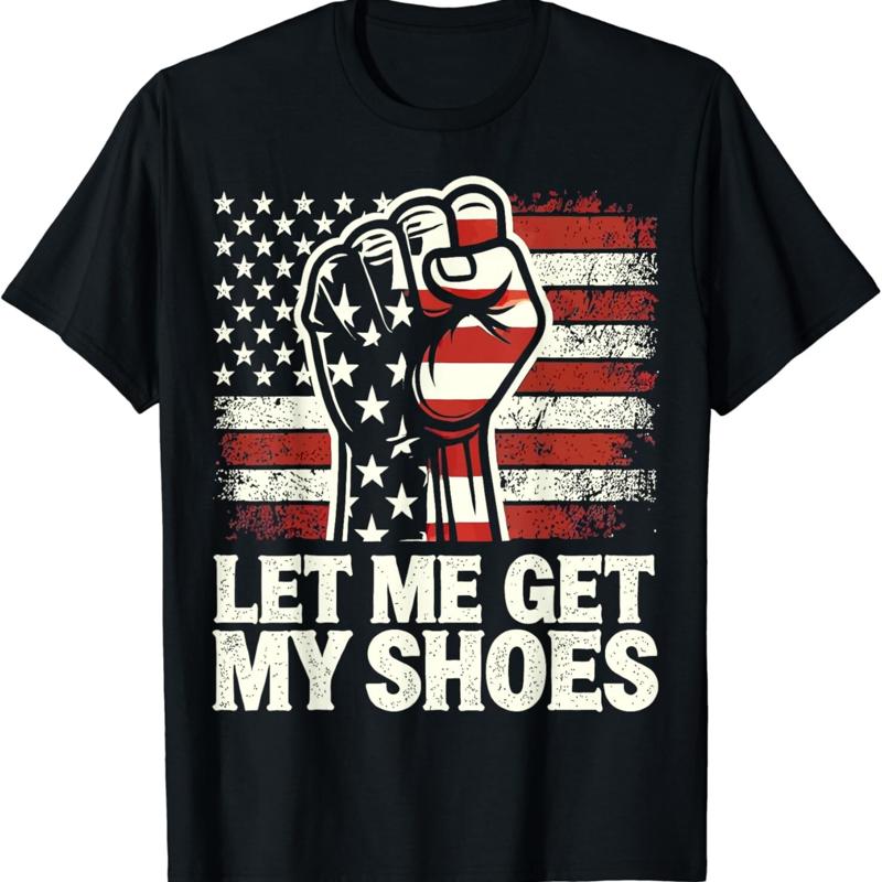 Men Shoes Quotes - ให้ฉันใส่รองเท้าของฉันได้เลย คำพูดตลกๆ สำหรับเสื้อยืด