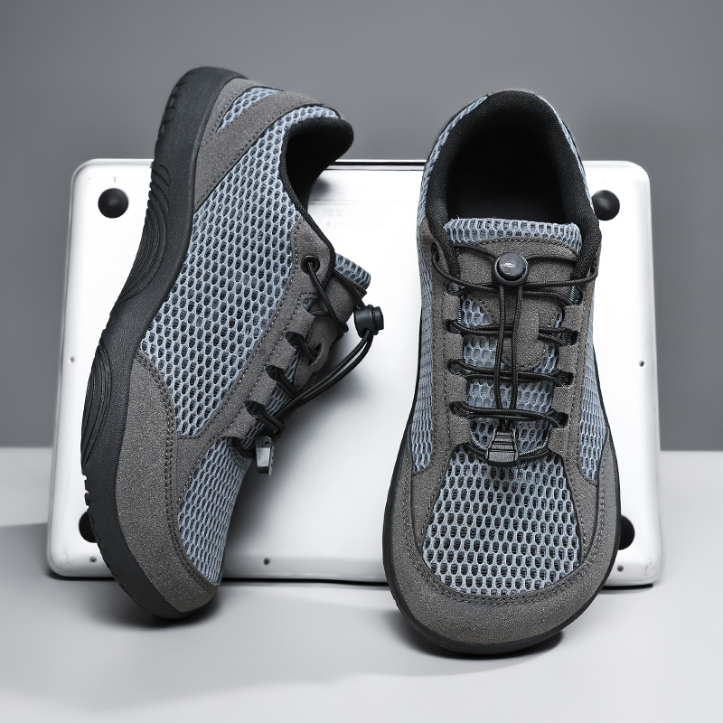 Minimalist Barefoot Shoe - รองเท้าผ้าใบลำลองผู้ชายแบบสวมหน้ากว้างสำหรับฤดูร้อน ดีไซน์มินิมอล พื้นเรียบ รองเท้ากีฬา รองเท้าคู่รัก ระบายอากาศได้ดี