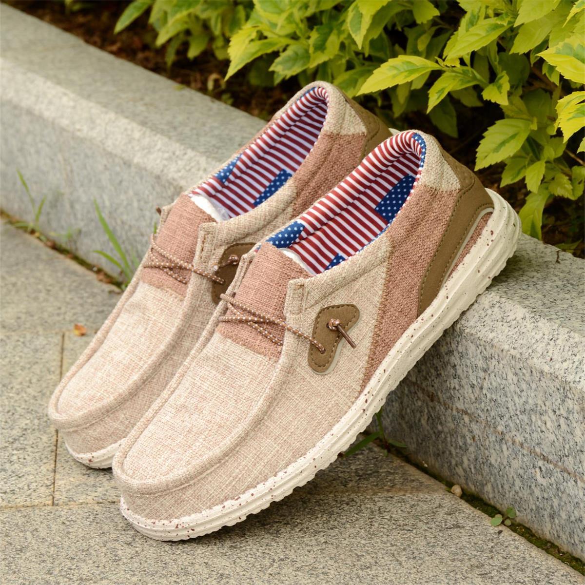 Men Shoes Runners - รองเท้าสวมลำลองแบบ unisex สำหรับกิจกรรมกลางแจ้ง พื้นนุ่ม น้ำหนักเบา เหมาะสำหรับขับรถ