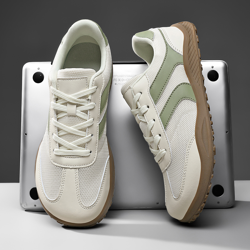 Minimalist Barefoot Shoe - รองเท้าผ้าใบแบบสวมใส่ได้ทั้งชายและหญิง หัวกว้าง ดีไซน์มินิมอล พื้นเรียบ ไม่ลื่น มีเชือกผูก