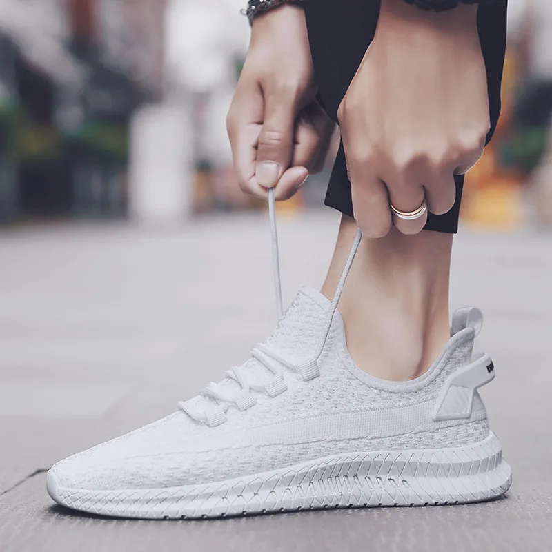 Men Shoes Everyday - รองเท้าผ้าใบผู้ชายแบบสาน รุ่นใหม่ปี 2025 ยี่ห้อดัง ระบายอากาศได้ดี รองเท้ากีฬาคุณภาพสูง