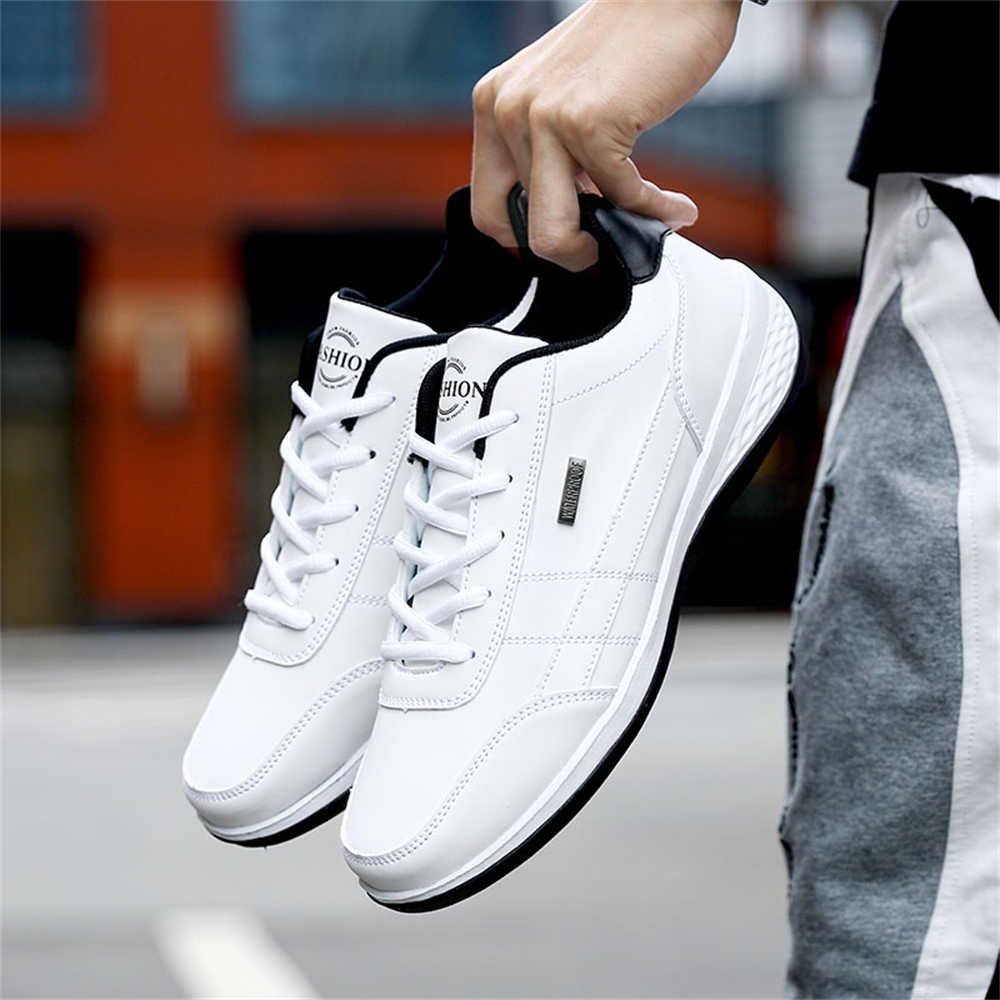 Men Shoes Trainers - รองเท้าเดรสสีขาวสำหรับผู้ชาย ไซส์ 41-42 39-46 รองเท้าผู้ชาย รองเท้ากีฬา