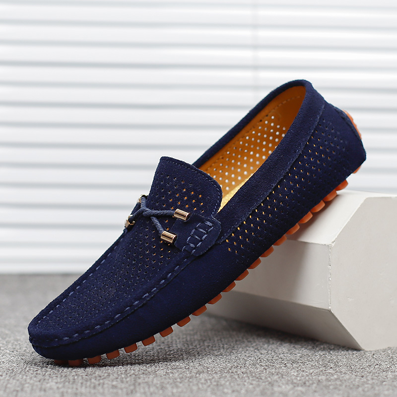 Men Shoes Elegant - รองเท้าลำลองผู้ชายฤดูร้อนปี 2026 แบรนด์หรู หนังแท้ รองเท้าโลฟเฟอร์แบบสวม ระบายอากาศได้ดี