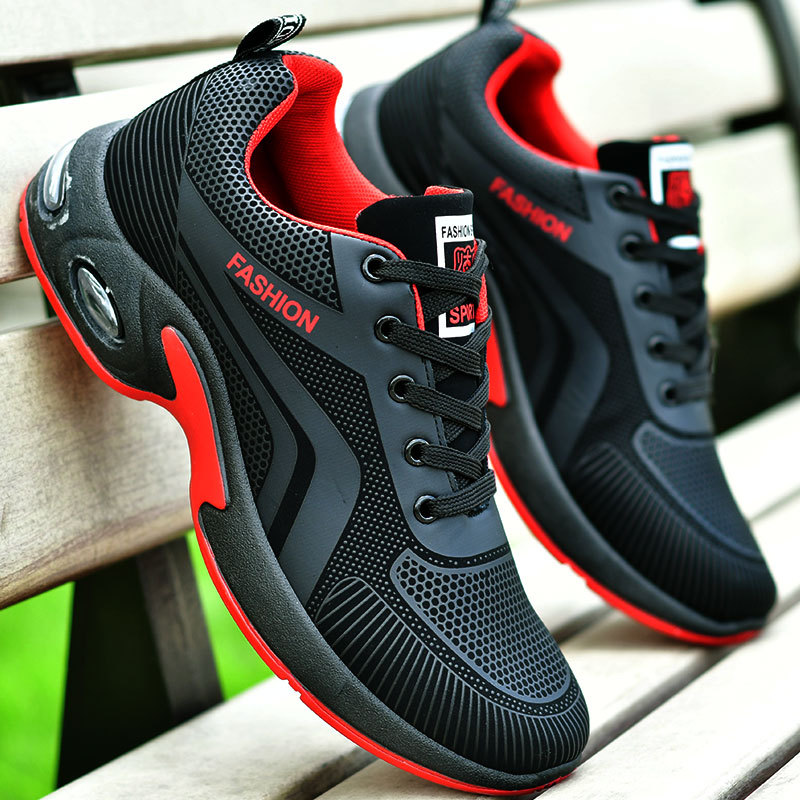 Men Shoes Runners - รองเท้าผ้าใบลําลองผู้ชายใหม่Breathableกีฬารองเท้าชายฤดูใบไม้ผลิแฟชั่นAntislipสวมใส่รองเท้าวิ่งกลางแจ้งรองเท้าผู้ชาย