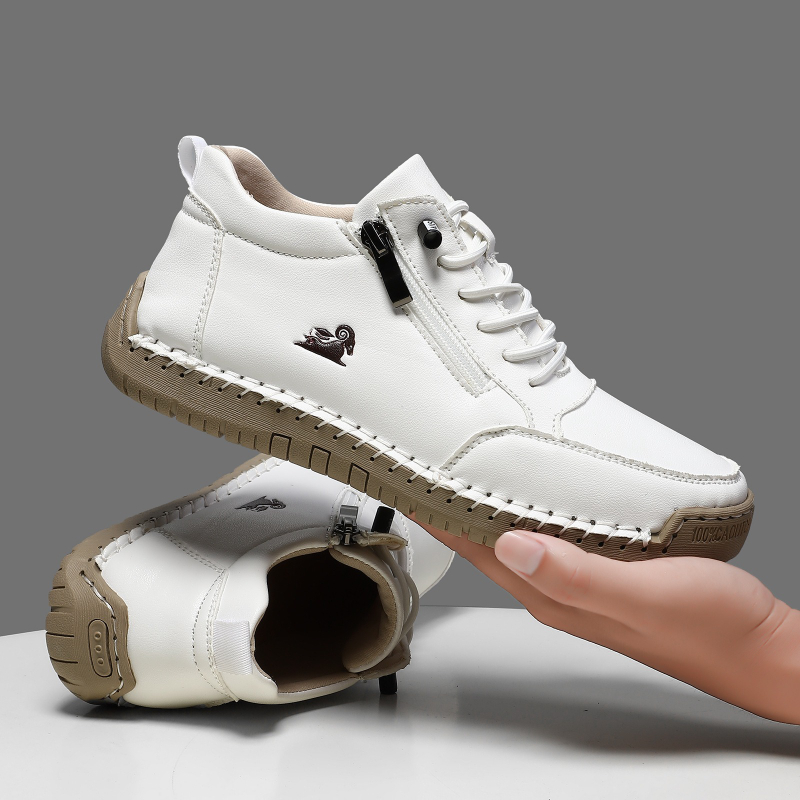 Men Shoes Everyday - รองเท้าผ้าใบสตรีรองเท้าหนังทำมือรองเท้าลำลองรองเท้ากีฬากลางแจ้งสำหรับผู้ชายรองเท้าหนังกันลื่นแบบคลาสสิคซาปาโตส เด มูเฮร์