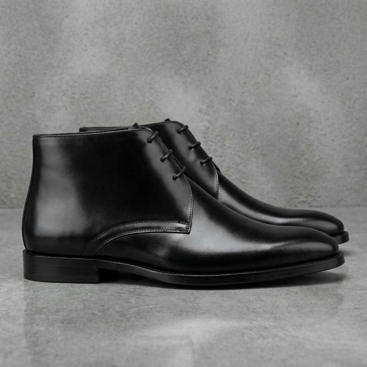 รองเท้าบูทข้อเท้าหนังวัวแท้สำห - Men Shoes Elegant บทวิจารณ์และราคา