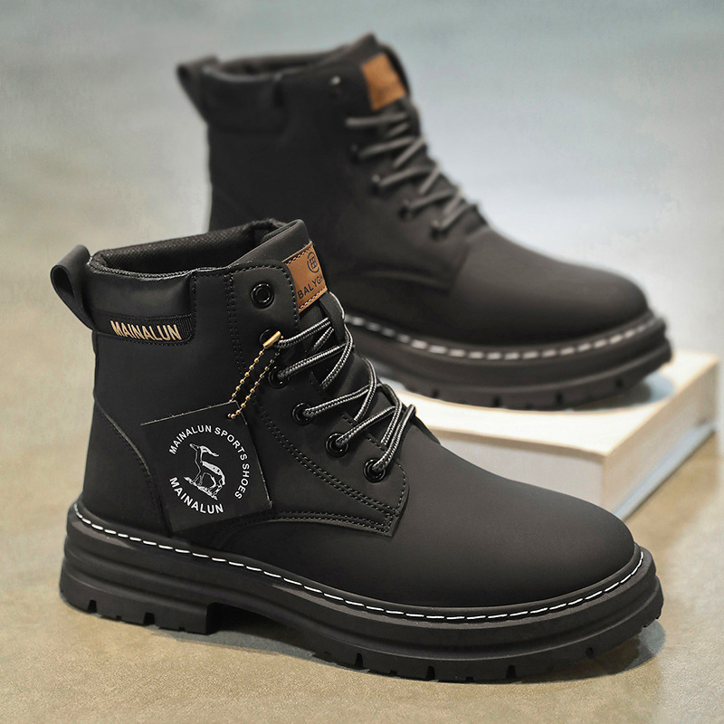 รองเท้าบูทหุ้มข้อผู้ชายแบบคลาส - Men Shoes Everyday บทวิจารณ์และราคา