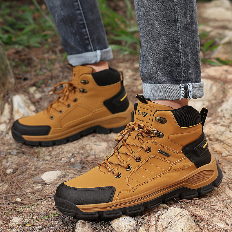 ฤดูใบไม้ร่วงใหม่ผู้ชายรองเท้าแ - Hiking Boot Waterproof บทวิจารณ์และราคา