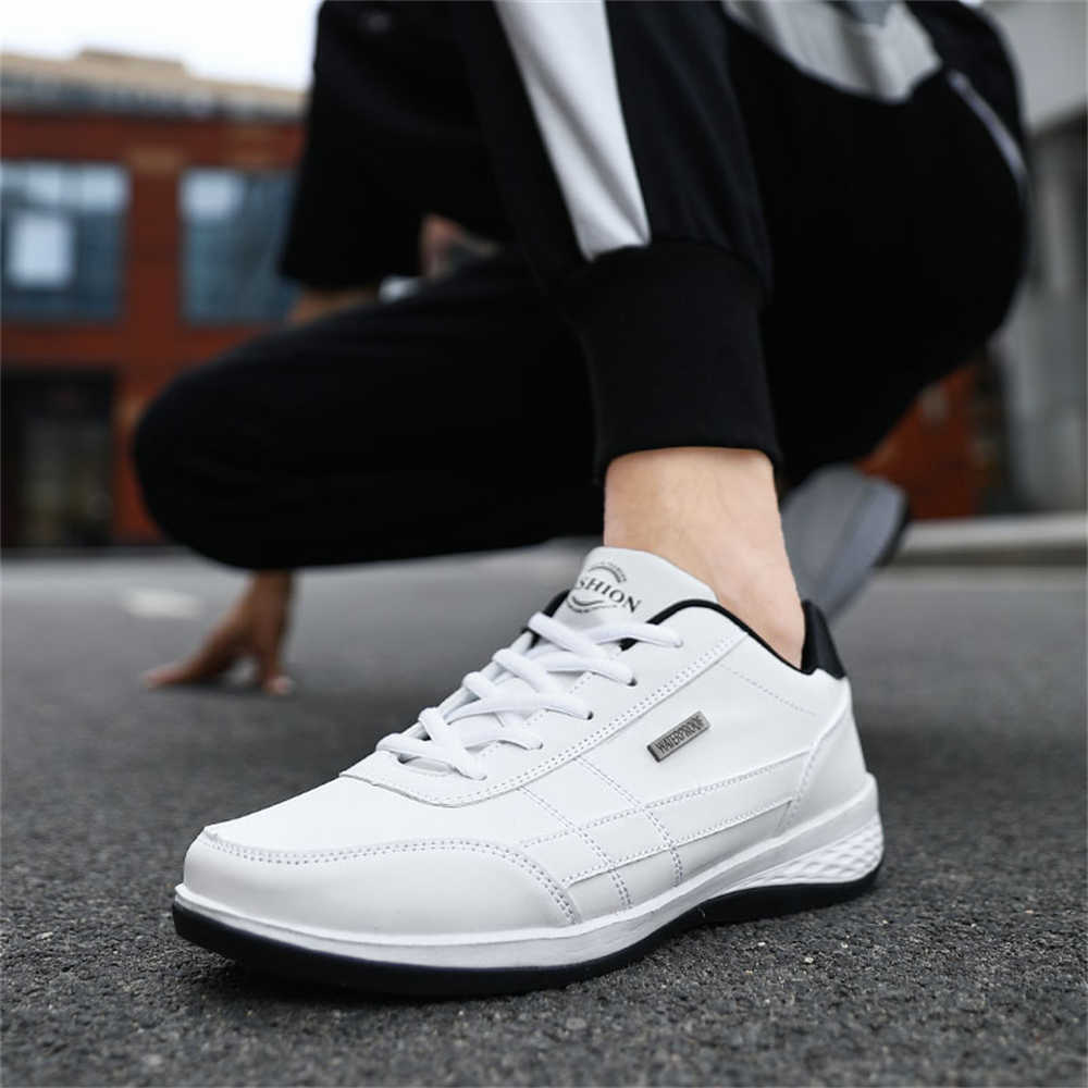 รองเท้าเดรสสีขาวสำหรับผู้ชาย ไ - Men Shoes Trainers บทวิจารณ์และราคา
