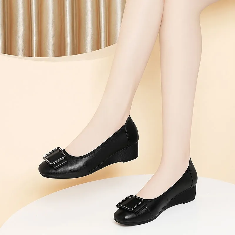 รองเท้าผู้หญิงน่ารัก หัวกลม น้ - Men Shoes Elegant บทวิจารณ์และราคา