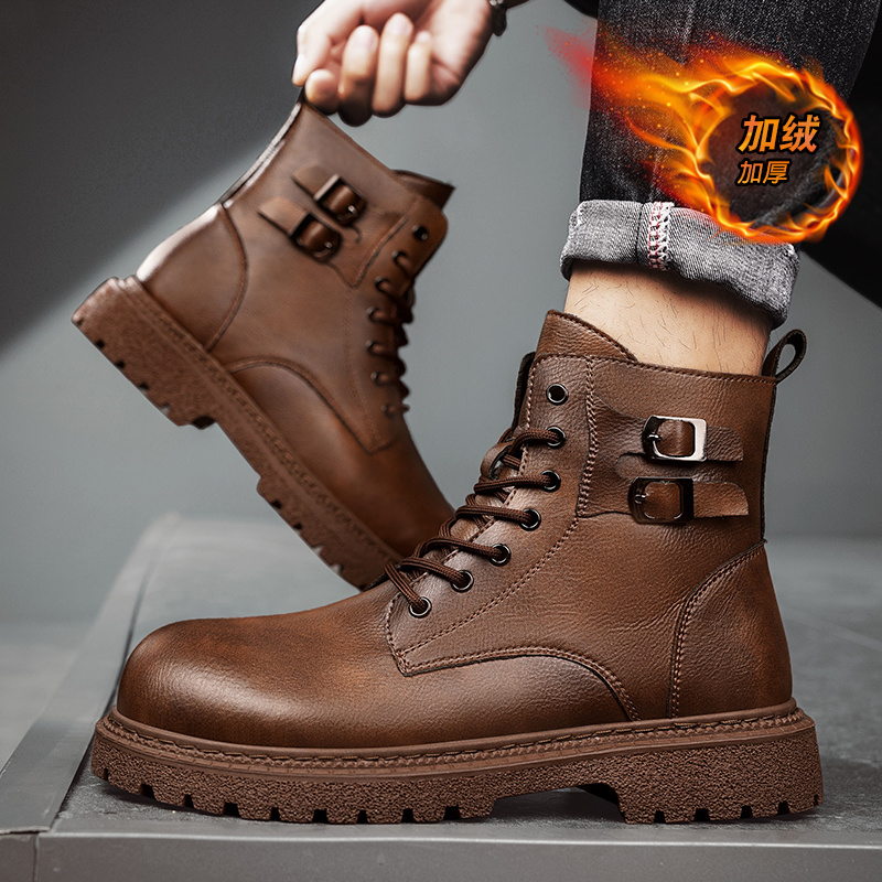 ใหม่ผู้ชายรองเท้าบู๊ตหิมะหนังว - Men Shoes Size 46 บทวิจารณ์และราคา