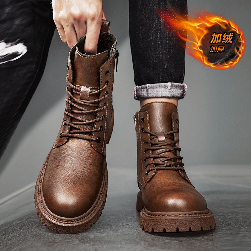 ใหม่ผู้ชายรองเท้าบู๊ตหิมะหนังว - Men Shoes Size 46 บทวิจารณ์และราคา