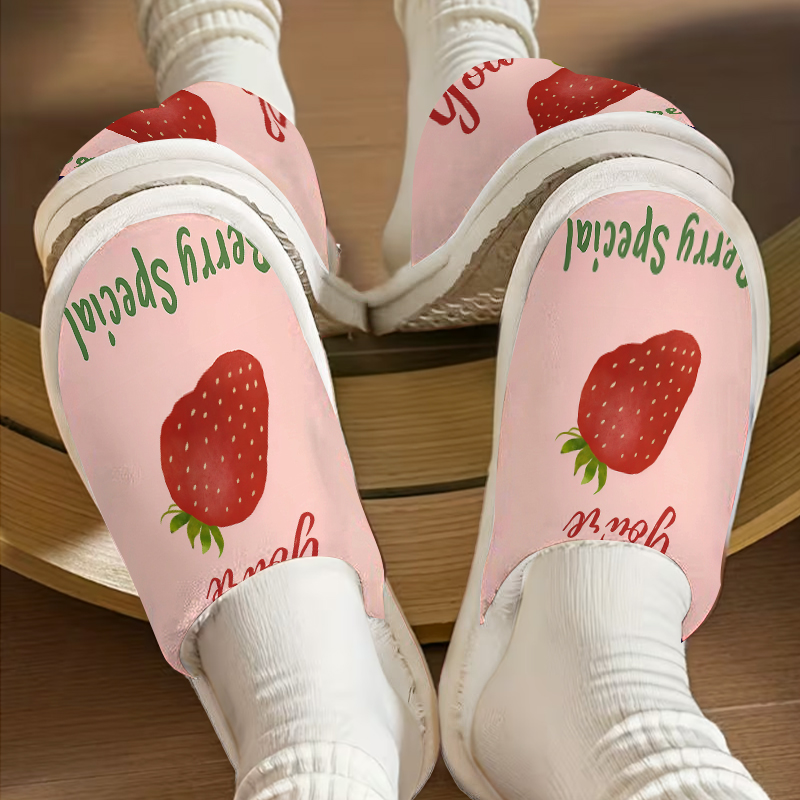 รองเท้าแตะหรูหราลายสตรอว์เบอร์ - Men Shoes Quotes บทวิจารณ์และราคา