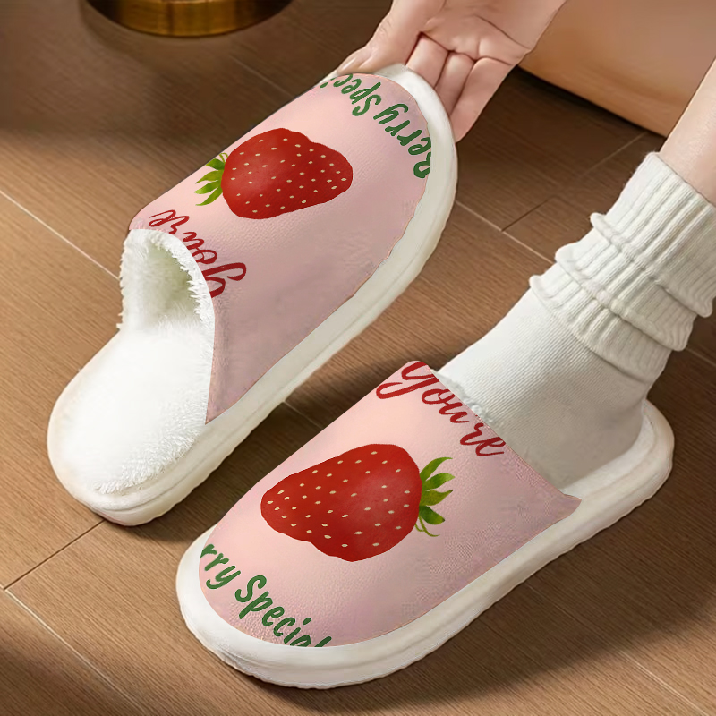 รองเท้าแตะหรูหราลายสตรอว์เบอร์ - Men Shoes Quotes บทวิจารณ์และราคา