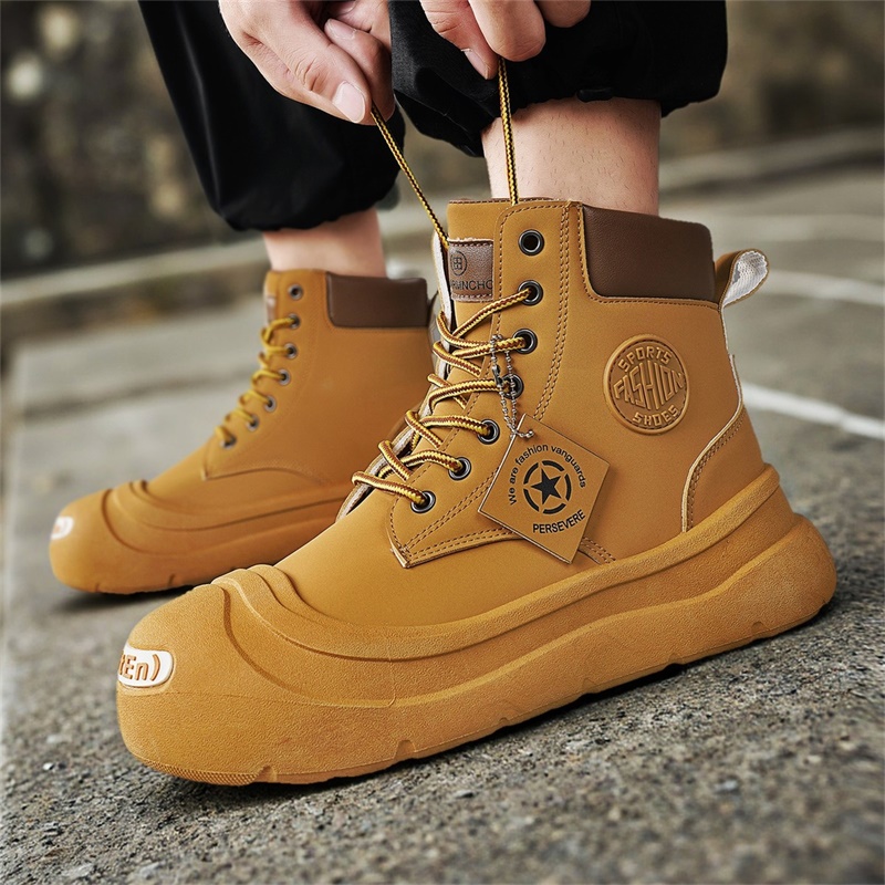 รองเท้าบูทข้อสั้นแฟชั่น สวมใส่ - Men Shoes Everyday บทวิจารณ์และราคา