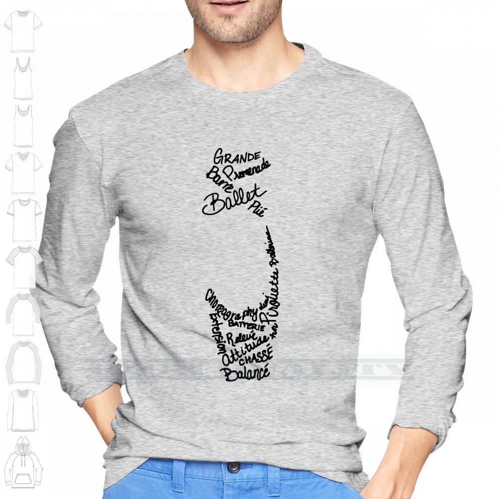 Pointe รองเท้าบัลเล่ต์เสื้อยืด - Men Shoes Quotes บทวิจารณ์และราคา