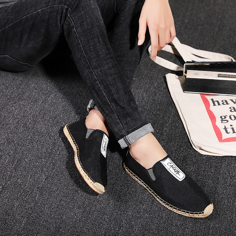รองเท้าลำลองผู้ชายผ้าลินิน รอง - Men Shoes Elegant บทวิจารณ์และราคา