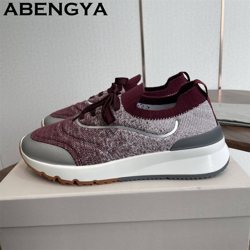 รองเท้าโลฟเฟอร์ถักหลากสีสำหรับ - Men Shoes Trainers บทวิจารณ์และราคา